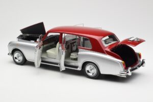 Rolls-Royce Phantom VI Silber Rot Kyosho 1:18 08905SR Metall – Bild 5 von 8