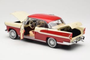 Simca Chambord Rot & Elfenbein Norev 1:18 185721 Metall – Bild 5 von 8