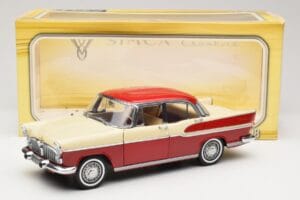 Simca Chambord Rot & Elfenbein Norev 1:18 185721 Metall – Bild 8 von 8