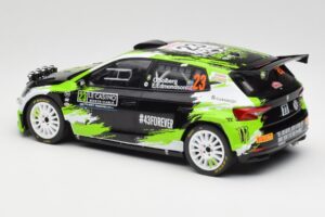 Skoda Fabia Rally2 #23 O. Solberg / E. Edmondson Rally Monte Carlo 2023 IXO 1:18 18RMC155A Metall – Bild 5 von 6