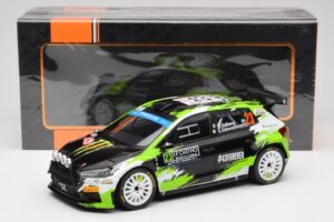 Skoda Fabia Rally2 #23 O. Solberg / E. Edmondson Rally Monte Carlo 2023 IXO 1:18 18RMC155A Metall – Bild 6 von 6