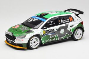 Skoda Fabia Rally2 #24 N. Gryazin / K. Aleksandrov Rally Monte Carlo 2023 IXO 1:18 18RMC155B Metall
