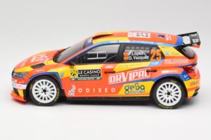 Skoda Fabia Rally2 #25 P. Lopez Rally Monte Carlo 2024 IXO 1:18 18RMC199 Metall – Bild 3 von 6