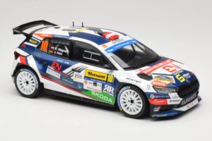 Skoda Fabia Rally2 #10 S. Wagner / G. Winter Barum Czech Rally Zlín 2024 IXO 1:18 18RMC221 Metall – Bild 4 von 6