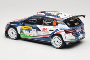 Skoda Fabia Rally2 #10 S. Wagner / G. Winter Barum Czech Rally Zlín 2024 IXO 1:18 18RMC221 Metall – Bild 5 von 6