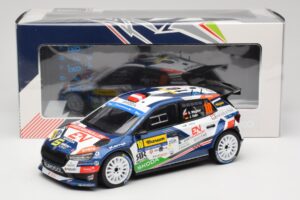 Skoda Fabia Rally2 #10 S. Wagner / G. Winter Barum Czech Rally Zlín 2024 IXO 1:18 18RMC221 Metall – Bild 6 von 6
