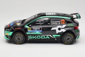 Skoda Fabia Rally2 #22 Toksport G. Greensmith / J. Andersson Safari Rally Kenya 2024 IXO 1:18 18RMC209 Metall – Bild 3 von 6
