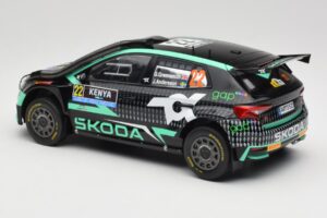 Skoda Fabia Rally2 #22 Toksport G. Greensmith / J. Andersson Safari Rally Kenya 2024 IXO 1:18 18RMC209 Metall – Bild 5 von 6