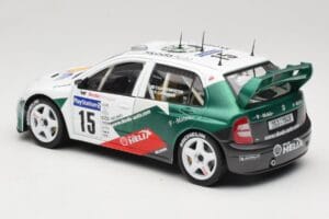 Skoda Fabia WRC #15 T. Gardemeister / P. Lukander WRC 1999 Solido 1:18 90457 Metall – Bild 7 von 8
