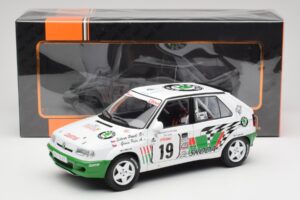 Skoda Felicia Kit Car #19 P. Sibera / P. Gross Tour de Corse 1995 IXO 1:18 18RMC149B Metall – Bild 6 von 6