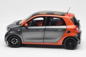 Smart Forfour W453 Lava Orange Graphit Grau Norev 1:18 B66960298 Metall – Bild 4 von 8