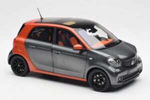 Smart Forfour W453 Lava Orange Graphit Grau Norev 1:18 B66960298 Metall – Bild 6 von 8