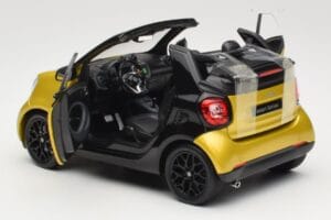 Smart Fortwo 453 Cabriolet Schwarz Und Gelb Norev 1:18 B66960289 Metall – Bild 5 von 8