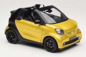 Smart Fortwo 453 Cabriolet Schwarz Und Gelb Norev 1:18 B66960289 Metall – Bild 6 von 8
