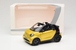 Smart Fortwo 453 Cabriolet Schwarz Und Gelb Norev 1:18 B66960289 Metall – Bild 8 von 8