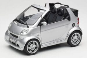 Smart Fortwo W450 Brabus Cabrio Silber Händler Edition Kyosho 1:18 0017769V001C05Q00 Metall