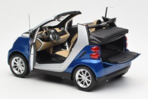 Smart Fortwo W451 Cabrio Blau Silber Minichamps 1:18 Q0022565V001C80Q00 Metall – Bild 5 von 8