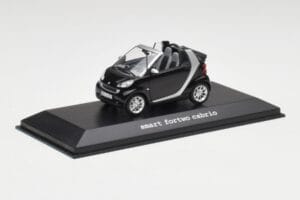 Smart Fortwo Cabrio Tief Schwarz Minichamps 1:43 Q0022561V001C18Q00 Metall – Bild 2 von 4