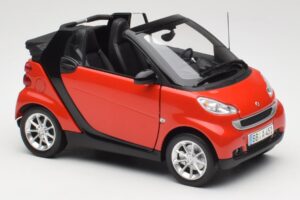 Smart Fortwo W451 Cabrio Rot Schwarz Minichamps 1:18 150036333 Metall – Bild 6 von 8