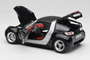 Smart Roadster Dunkelblau Bburago 1:18 34917 Metall – Bild 5 von 8