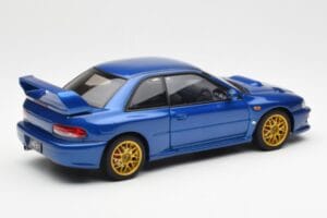 Subaru Impreza 22B Upgraded Version Blau Mit Goldfelgen AUTOart 1:18 78602 Metall – Bild 3 von 8