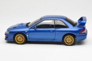 Subaru Impreza 22B Upgraded Version Blau Mit Goldfelgen AUTOart 1:18 78602 Metall – Bild 4 von 8
