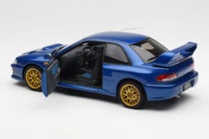 Subaru Impreza 22B Upgraded Version Blau Mit Goldfelgen AUTOart 1:18 78602 Metall – Bild 5 von 8