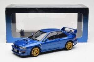 Subaru Impreza 22B Upgraded Version Blau Mit Goldfelgen AUTOart 1:18 78602 Metall – Bild 8 von 8