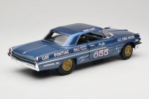 Pontiac Catalina Super Duty Super Stock #655 Blau 1962 Auto World 1:18 AW201/06 Metall – Bild 3 von 8