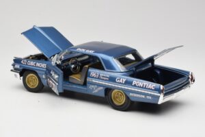Pontiac Catalina Super Duty Super Stock #655 Blau 1962 Auto World 1:18 AW201/06 Metall – Bild 5 von 8