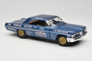 Pontiac Catalina Super Duty Super Stock #655 Blau 1962 Auto World 1:18 AW201/06 Metall – Bild 6 von 8