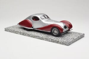 Talbot-Lago T150 C-SS Coupe Silber Rot Minichamps 1:18 107117121 Resin – Bild 4 von 6