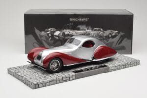 Talbot-Lago T150 C-SS Coupe Silber Rot Minichamps 1:18 107117121 Resin – Bild 6 von 6
