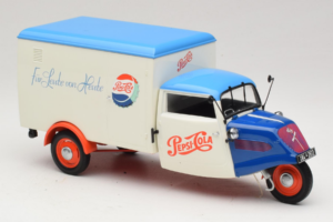 Tempo Dreirad Kastenwagen Pepsi Minichamps 1:18 150099024 Metall – Bild 6 von 8