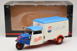 Tempo Dreirad Kastenwagen Pepsi Minichamps 1:18 150099024 Metall – Bild 8 von 8