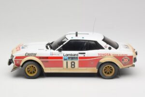 Toyota Celica 2000 GT RA21 #18 J-L. Therier RAC Rally 1977 IXO 1:18 18RMC189C Metall – Bild 3 von 6