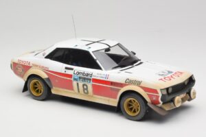 Toyota Celica 2000 GT RA21 #18 J-L. Therier RAC Rally 1977 IXO 1:18 18RMC189C Metall – Bild 4 von 6
