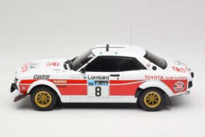 Toyota Celica 2000 GT RA21 #8 H. Mikkola / A. Hertz RAC Rally 1977 IXO 1:18 18RMC189A Metall – Bild 3 von 6