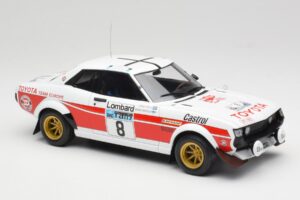 Toyota Celica 2000 GT RA21 #8 H. Mikkola / A. Hertz RAC Rally 1977 IXO 1:18 18RMC189A Metall – Bild 4 von 6