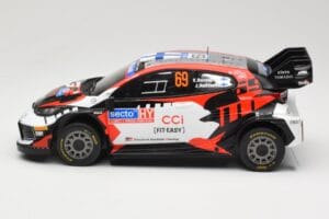Toyota GR Yaris Rally1 #69 Toyota Gazoo Racing WRT K. Rovanpera / J. Halttunen Rally Finland 2024 IXO 1:18 18RMC218 Metall – Bild 3 von 6