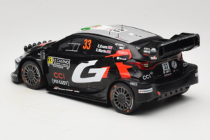 Toyota GR Yaris WRC #33 E. Evans / S. Martin Rally Monte Carlo 2025 IXO 1:18 18RMC229B Metall – Bild 5 von 6