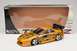 Toyota Supra A80 Gold Tunerz Edition Hot Wheels 1:18 B6091 Metall – Bild 7 von 7