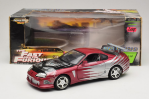 Toyota Supra A80 Fast & Furious Lila Silber ERTL 1:18 33708 Metall – Bild 6 von 6
