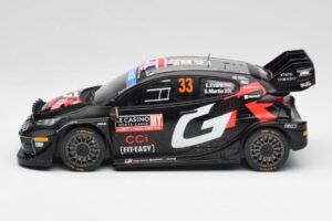 Toyota Yaris Rally1 WRC #33 E. Evans / S. Martin Rally Monte Carlo Night Version 2024 IXO 1:18 18RMC197 Metall – Bild 3 von 6