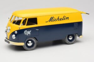 Volkswagen T1 Combi Michelin Schwarz & Gelb Solido 1:18 9406 Metall – Bild 2 von 8