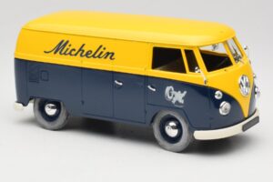 Volkswagen T1 Combi Michelin Schwarz & Gelb Solido 1:18 9406 Metall – Bild 6 von 8