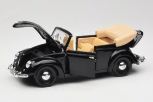 Volkswagen Käfer Cabriolet Schwarz Maisto 1:18 37800-M6 Metall – Bild 2 von 8