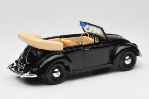 Volkswagen Käfer Cabriolet Schwarz Maisto 1:18 37800-M6 Metall – Bild 3 von 8