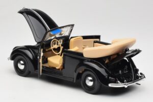 Volkswagen Käfer Cabriolet Schwarz Maisto 1:18 37800-M6 Metall – Bild 5 von 8