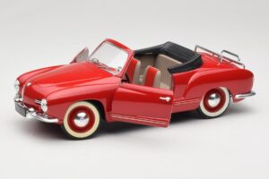 Volkswagen Karmann Ghia Cabriolet Rot Solido 1:18 8058 Metall – Bild 2 von 8